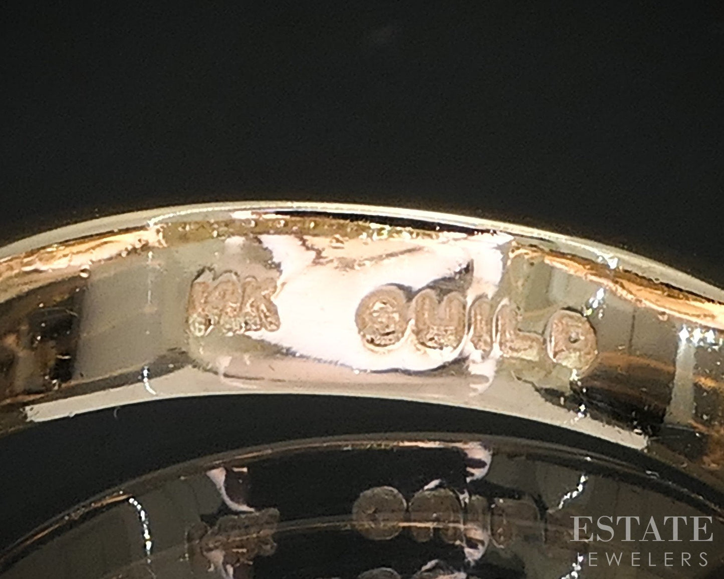 14k Yellow Gold Natural .50ctw Diamond Long J Hoop Earrings 6.6g i19338
