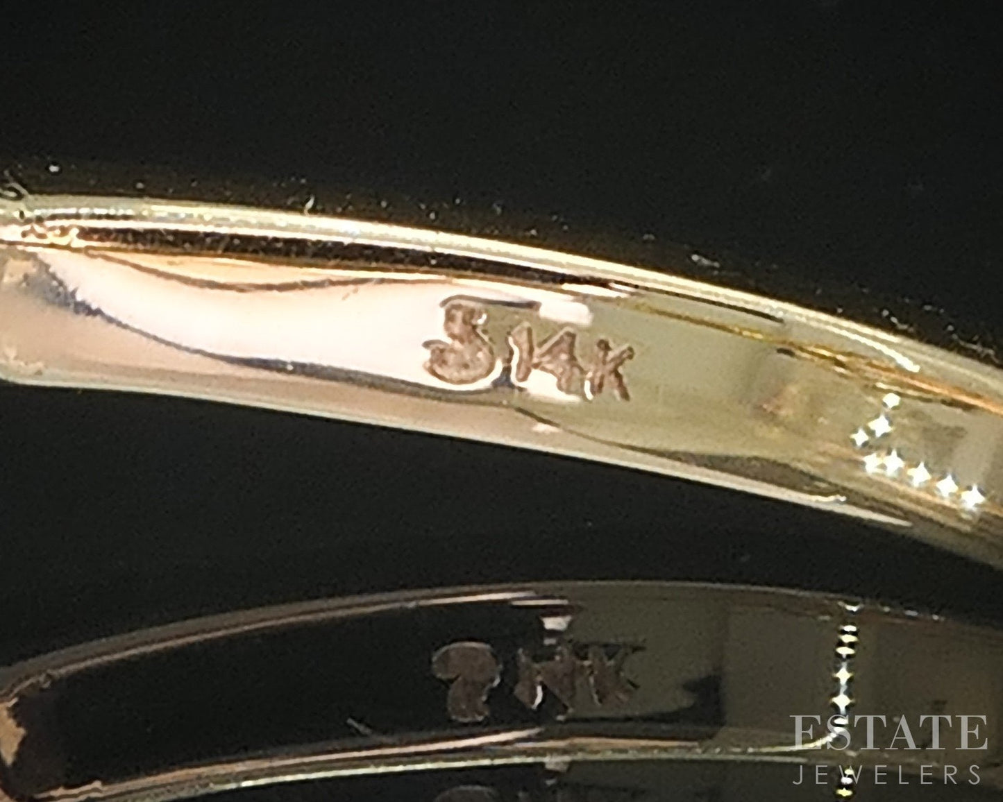 14k Yellow Gold Round Natural 1.00ct Diamond Halo Engagement Ring 3.1g i19365
