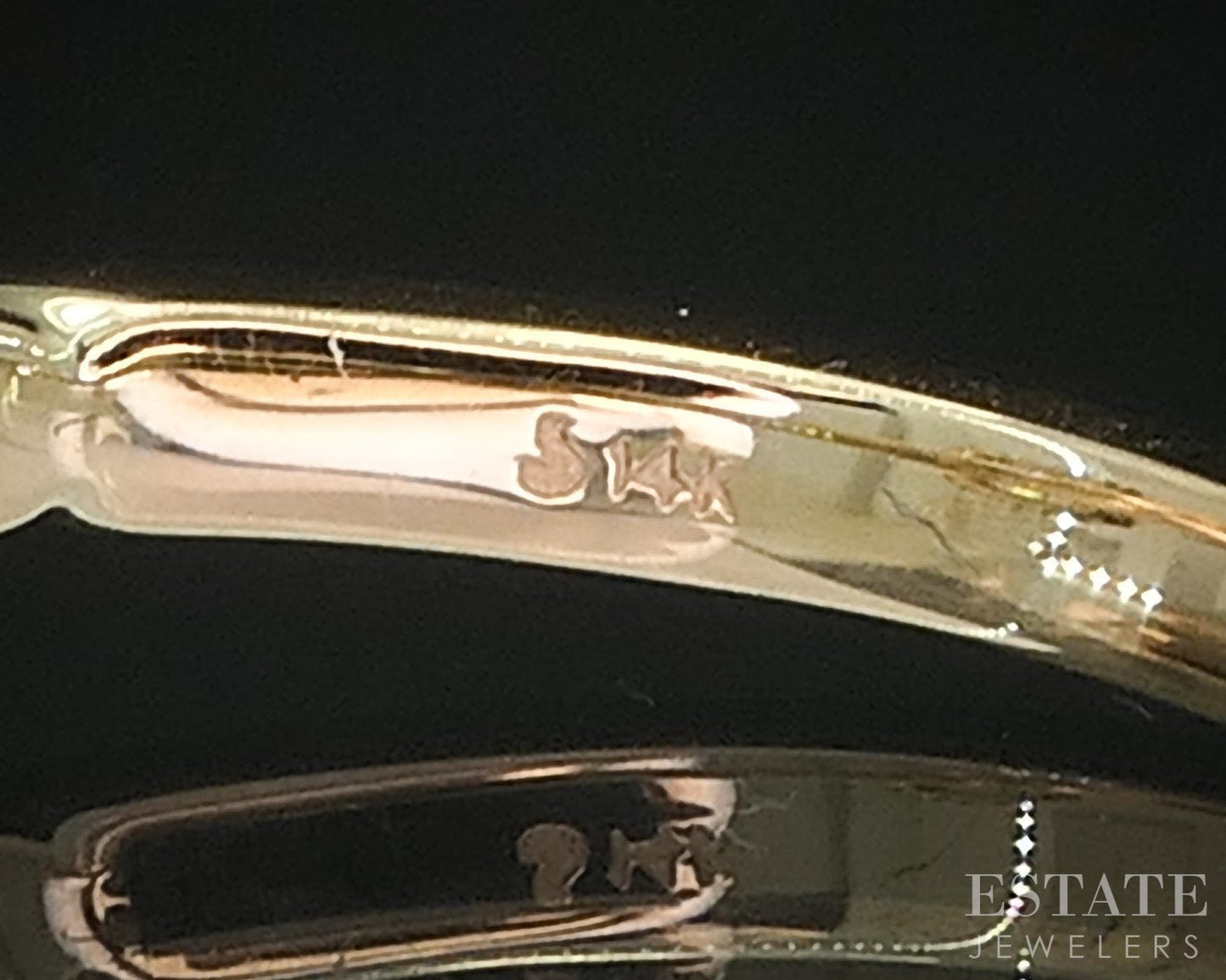 14k Yellow Gold Radiant Natural .80ct Diamond Halo Engagement Ring 3.3g i19361