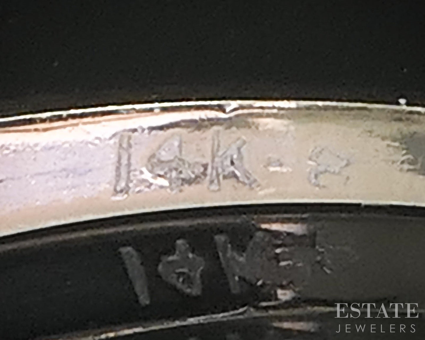 Antique 14k White Gold Natural .15ctw Diamond Ladies Wedding Band 1.7g i19399b
