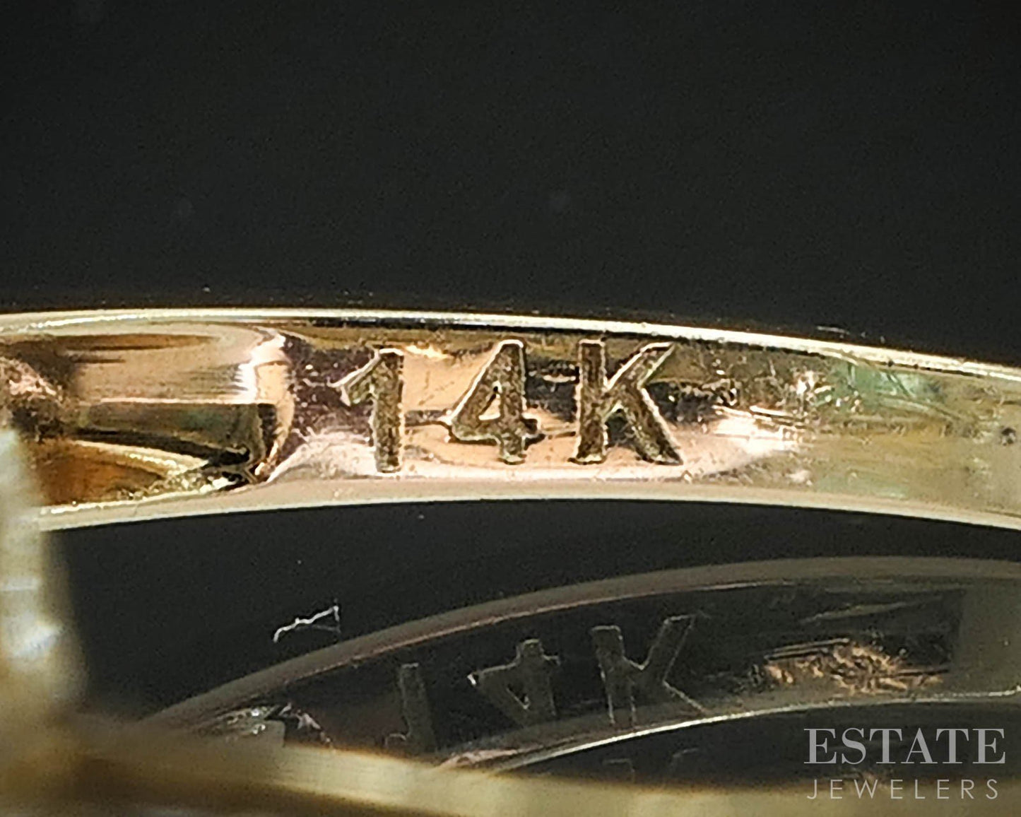 14k Yellow Gold Natural Emerald & Diamond Ladies Halo Ring 2.7g i19401b