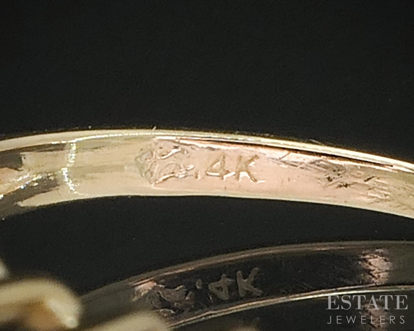 14k Yellow Gold Marquise Natural .60ctw Diamond Ladies Band Ring 2.4g i19397b