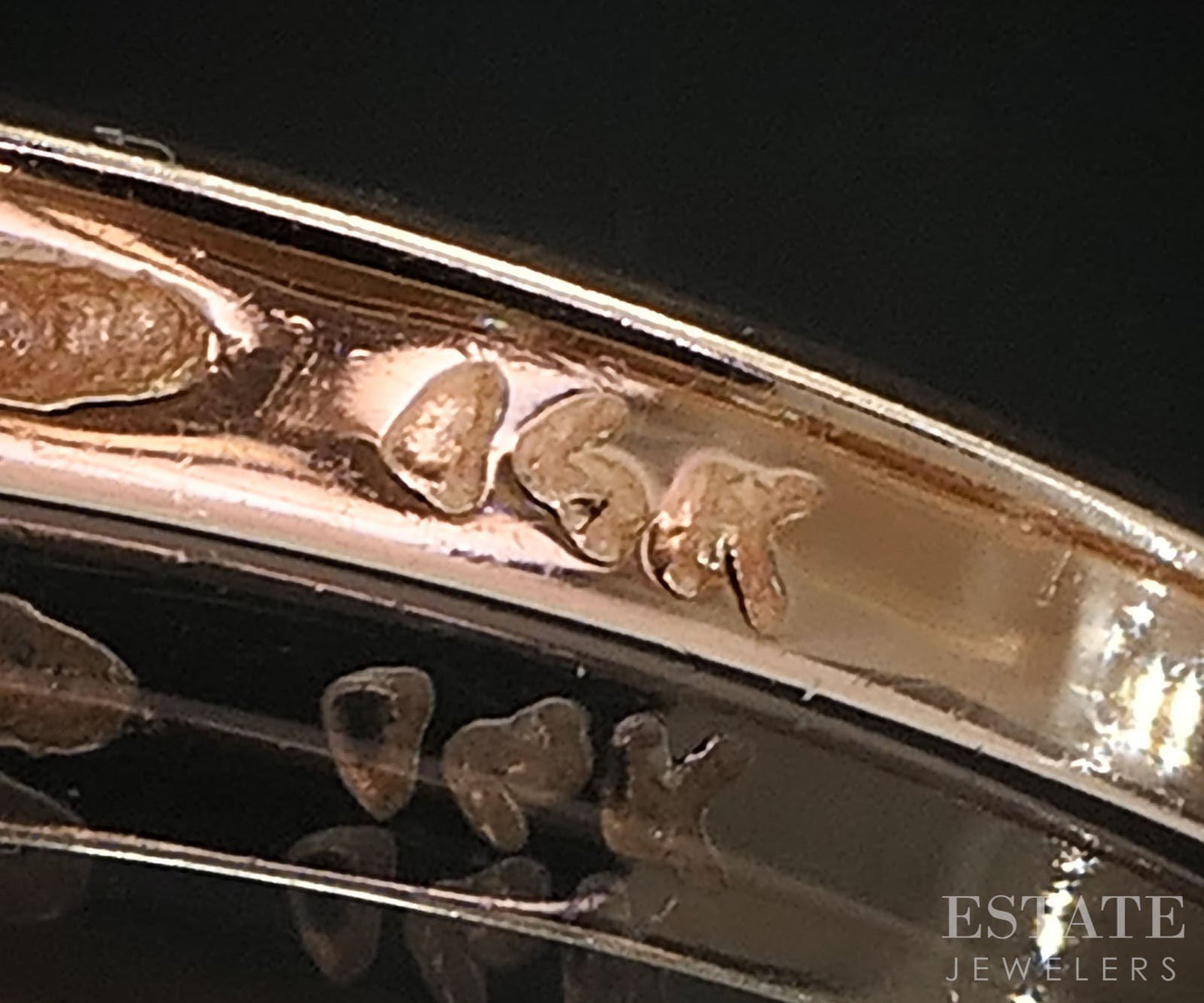 14k Rose Gold Natural .12ctw Diamond Ladies Wedding Band 2.6g i19442b