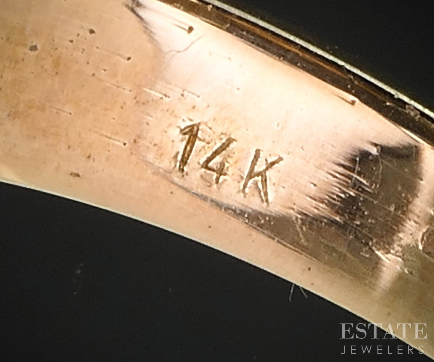 Vintage 14k Yellow Gold Natural Diamond Ladies Spinner Ring 5.0g i19429b
