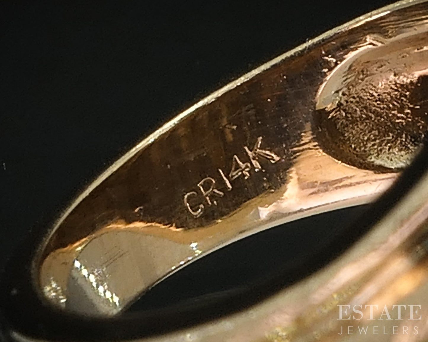 14k Yellow Gold Domed Shrimp Style Large Ladies Band Ring 12.4g i19444