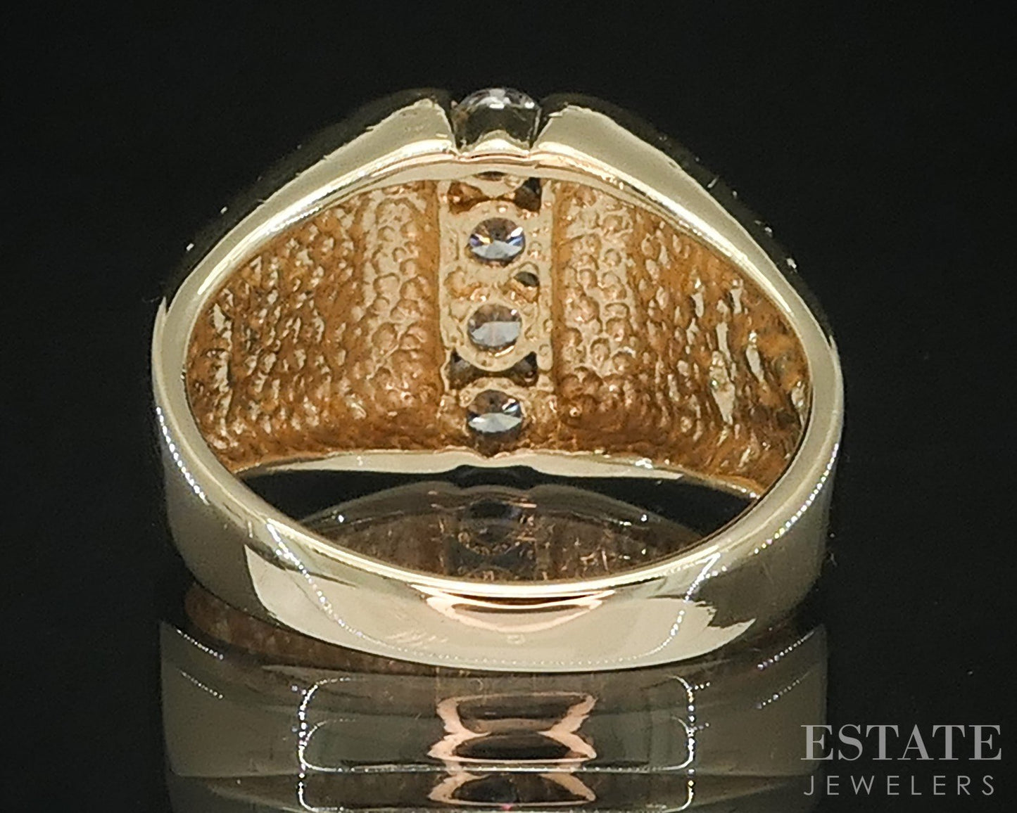 Vintage 14k Yellow Gold Natural .48ctw Diamond Ladies Band 6.8g i19527