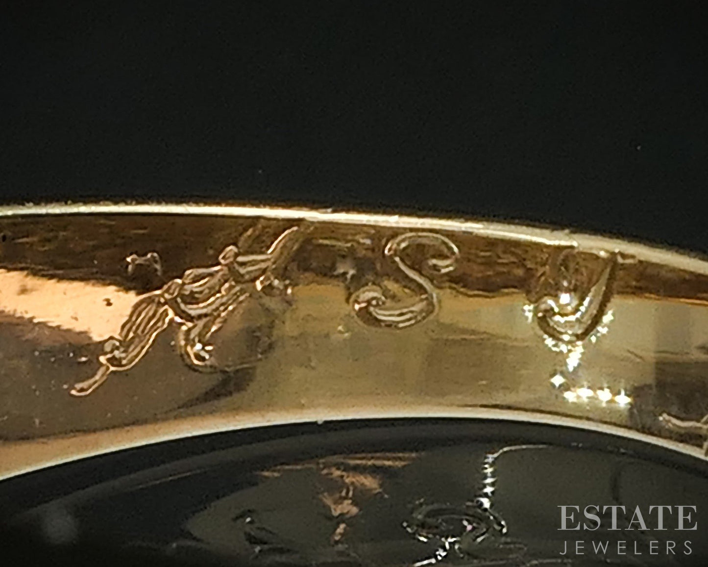 Vintage 14k Yellow Gold Natural .48ctw Diamond Ladies Band 6.8g i19527