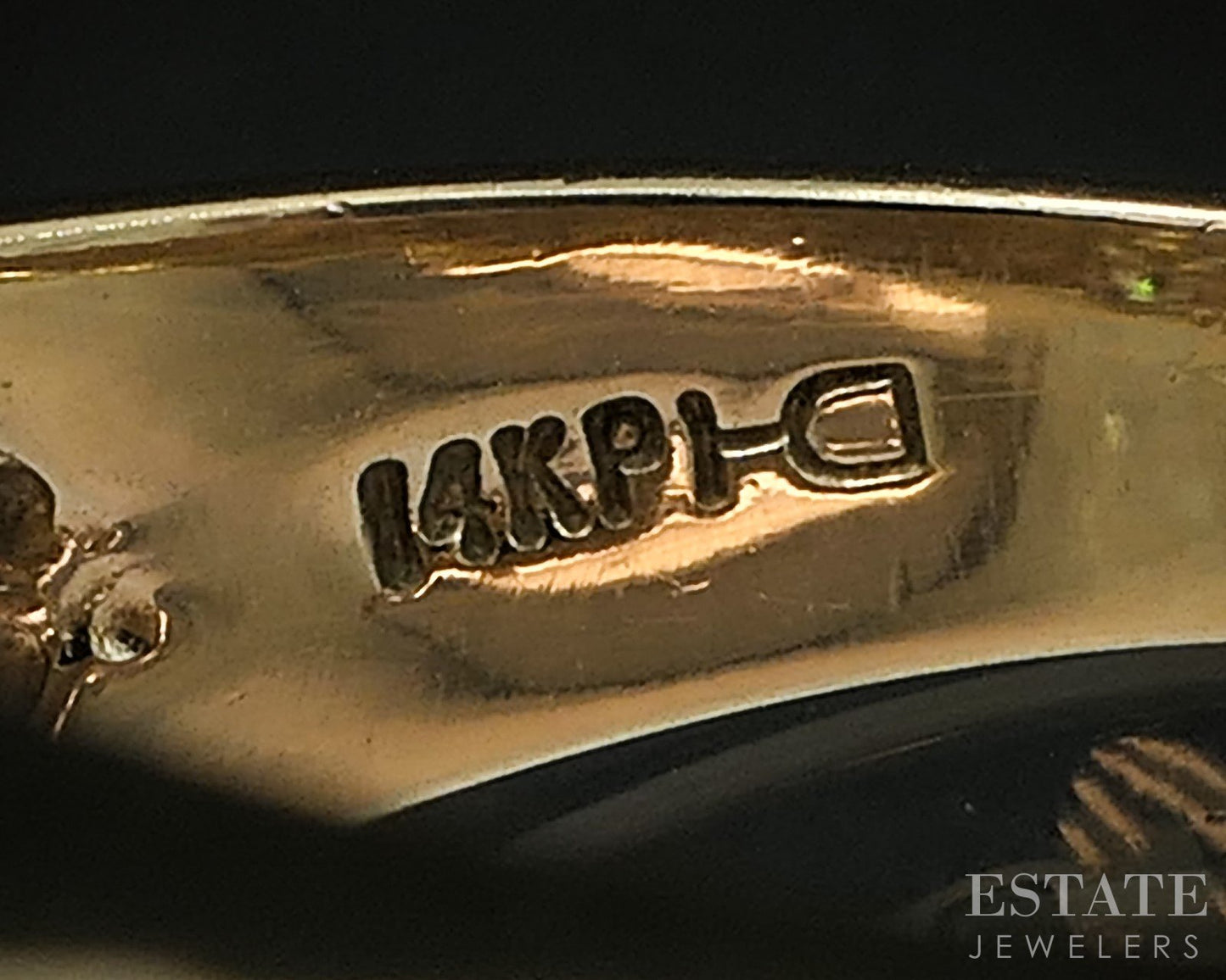 Vintage 14k Yellow Gold Natural .48ctw Diamond Ladies Band 6.8g i19527