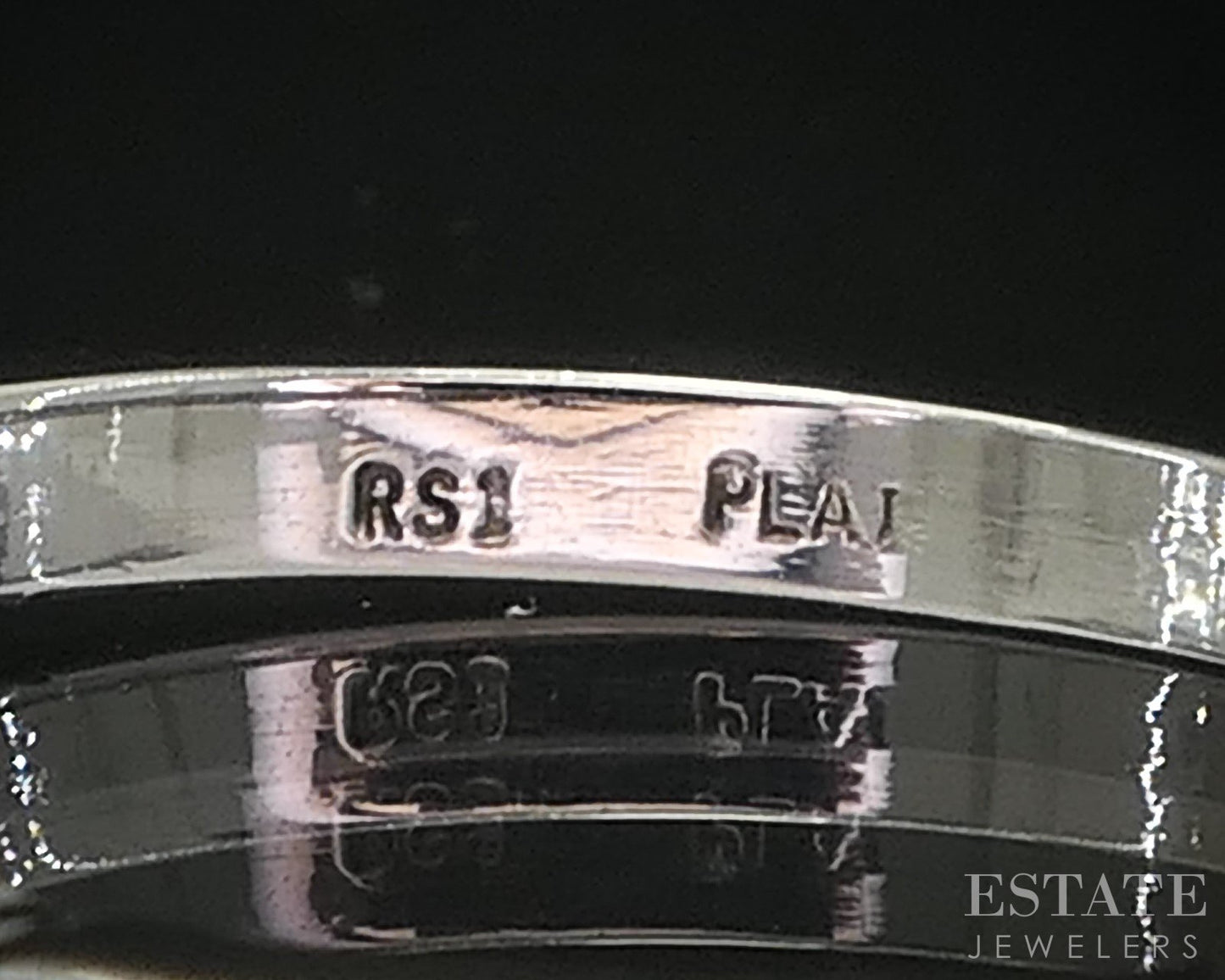 Platinum Round Natural .40ctw Diamond 5-Stone Ladies Wedding Band 2.8g i19572