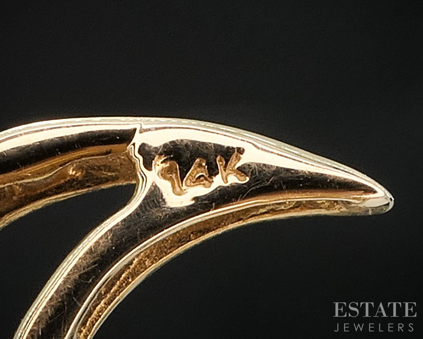 14k Yellow Gold Natural Diamond Crescent Moon Star Necklace 1.7g 18"L i19590b