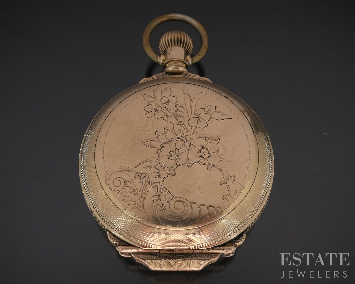 Antique Gold Filled Hampden Springfield 7j Heavy Hunters Pocket Watch i19614