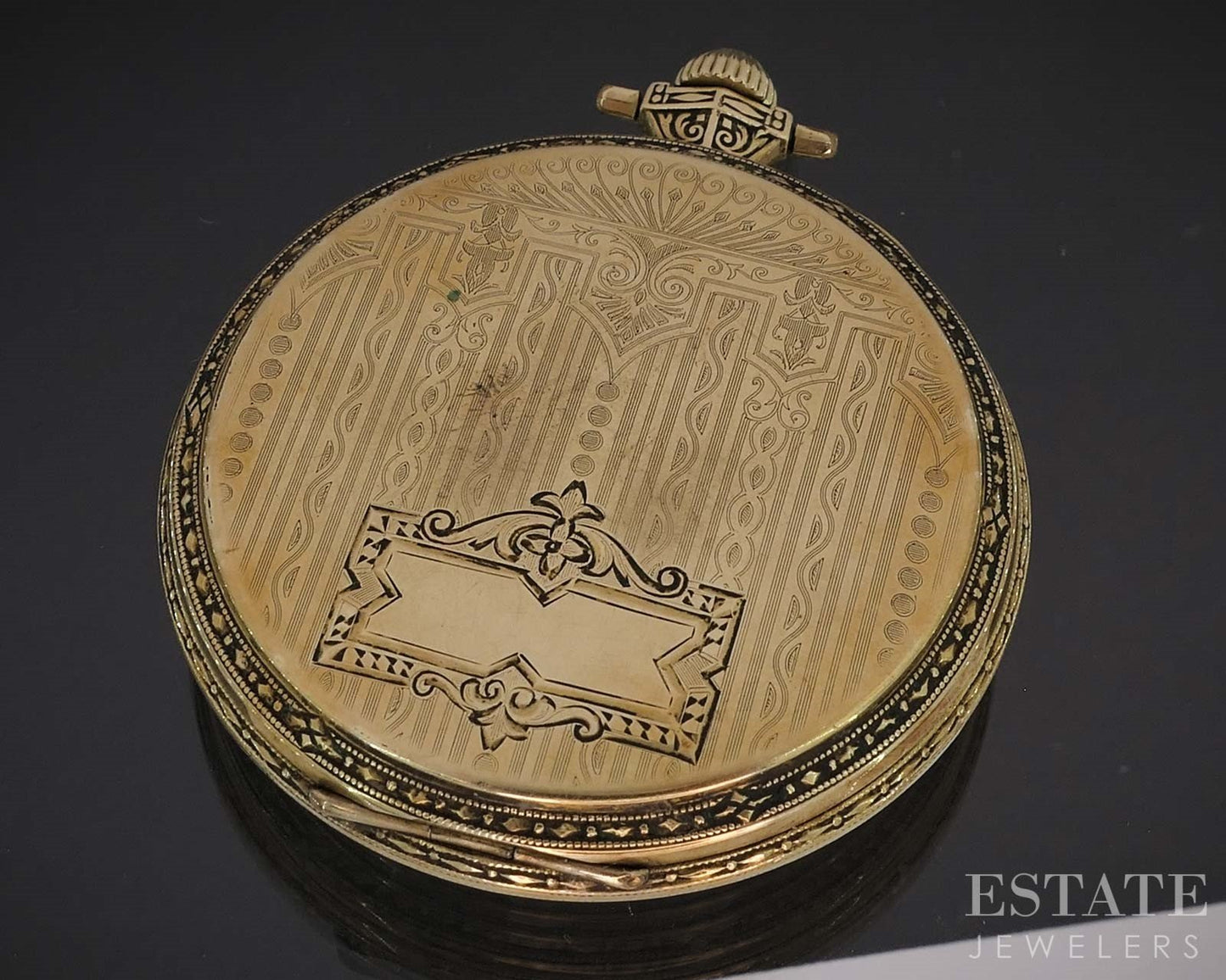 Antique Gold Filled Illinois 405 Art Deco 17j Pocket Watch i19619