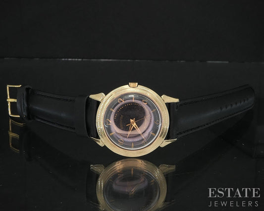 Vintage Hamilton Gold Filled Automatic Black Honeycomb Dial Mens Watch i19622