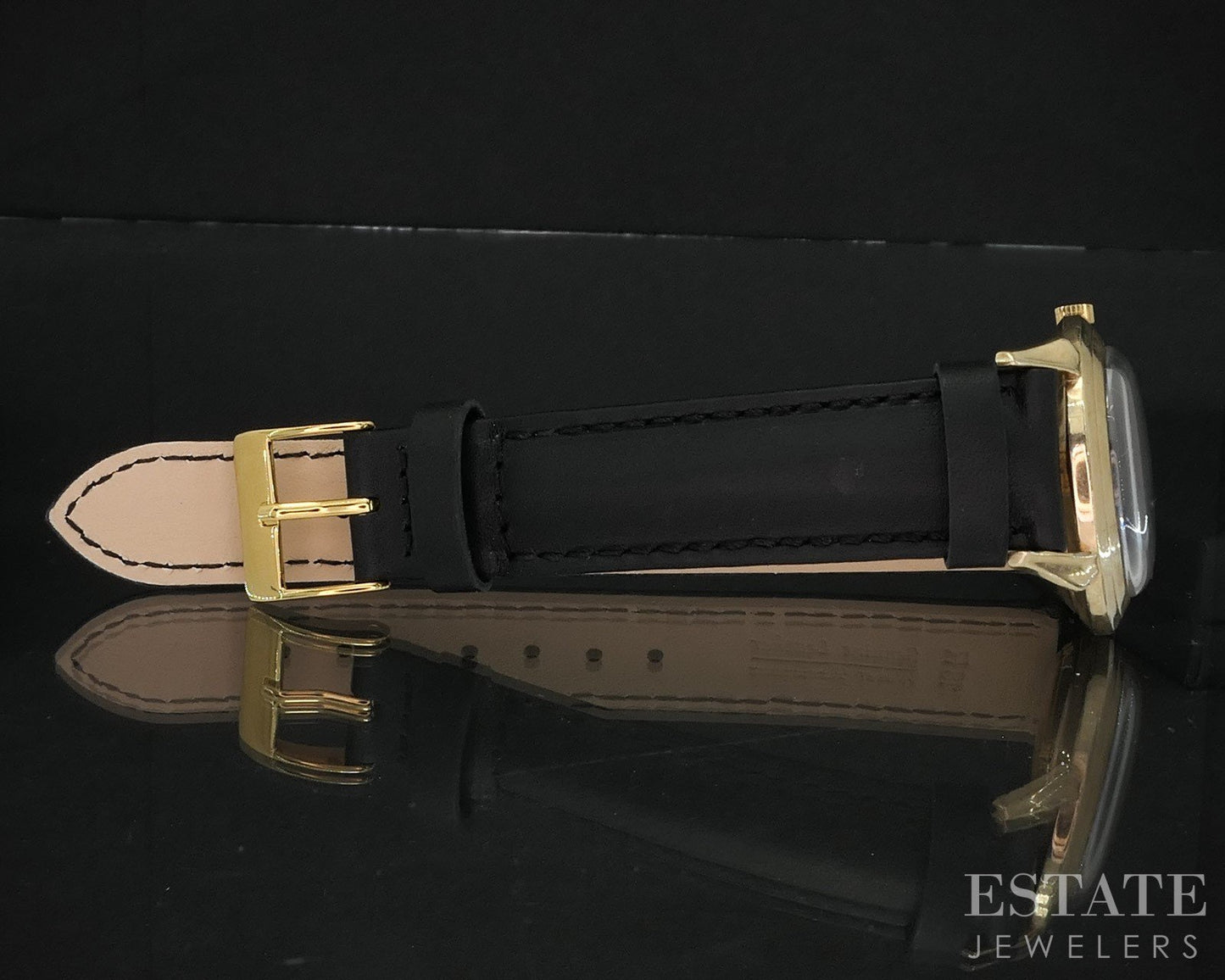 Vintage Hamilton Gold Filled Automatic Black Honeycomb Dial Mens Watch i19622