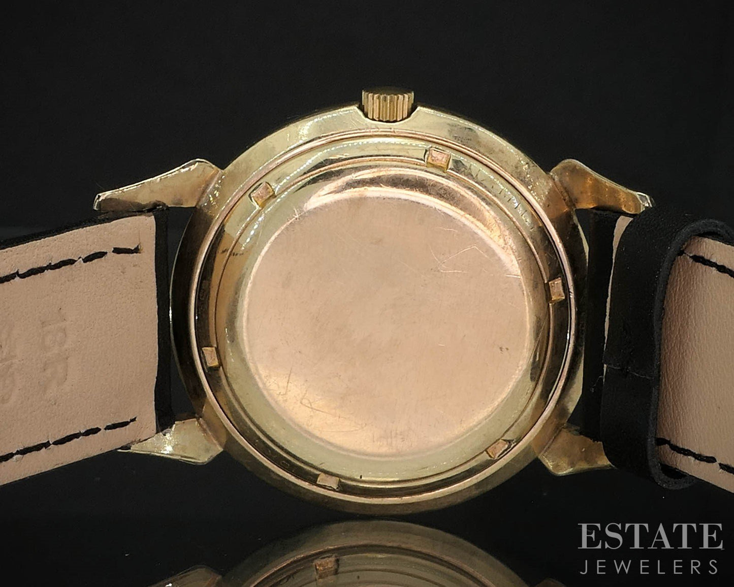Vintage Hamilton Gold Filled Automatic Black Honeycomb Dial Mens Watch i19622