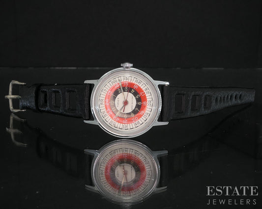 Vintage Timex Toddy Snyder Roulette Dial Men Watch i19612