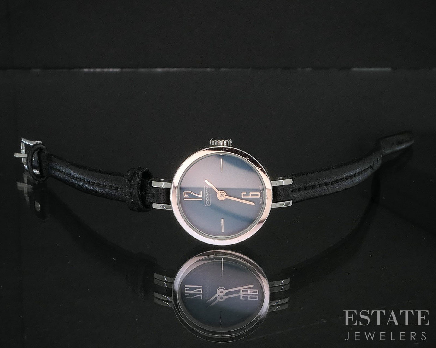 Coach Studio 640691 Blue Dial Leather Ladies Watch i19288