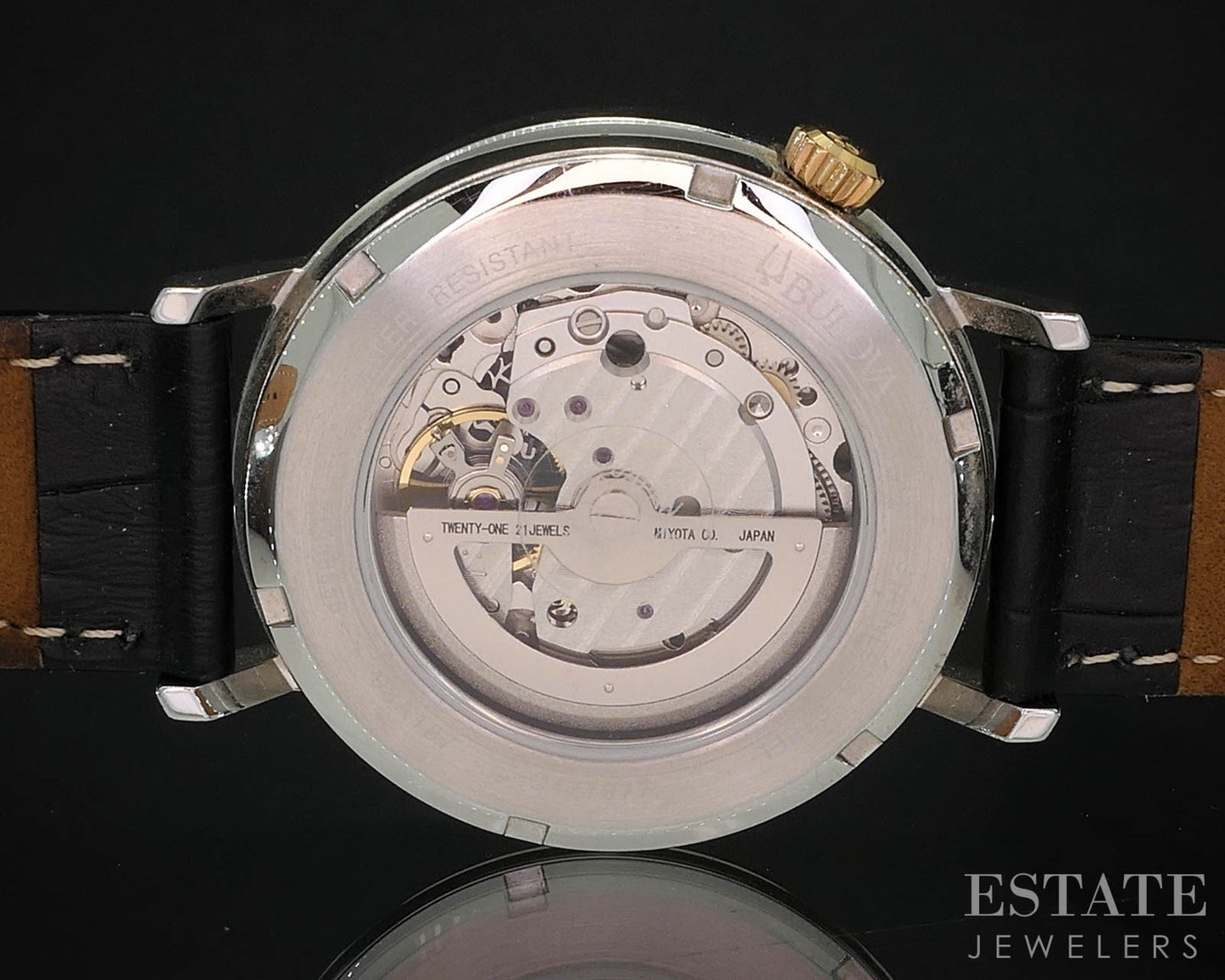 Bulova Aerojet Automatic Skeleton Dial 98A187 Stainless Mens Watch i19289