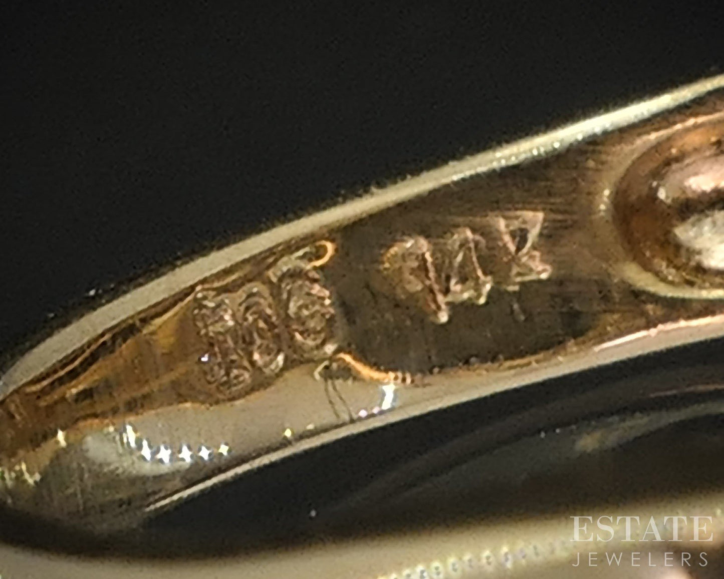 14k Yellow Gold Natural Boulder Opal & Diamond Ladies Band Ring 4.8g i19637