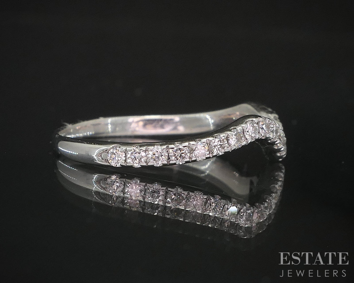 14k White Gold Natural .25ctw Diamond Neil Lane Wedding Band 1.5g i19581