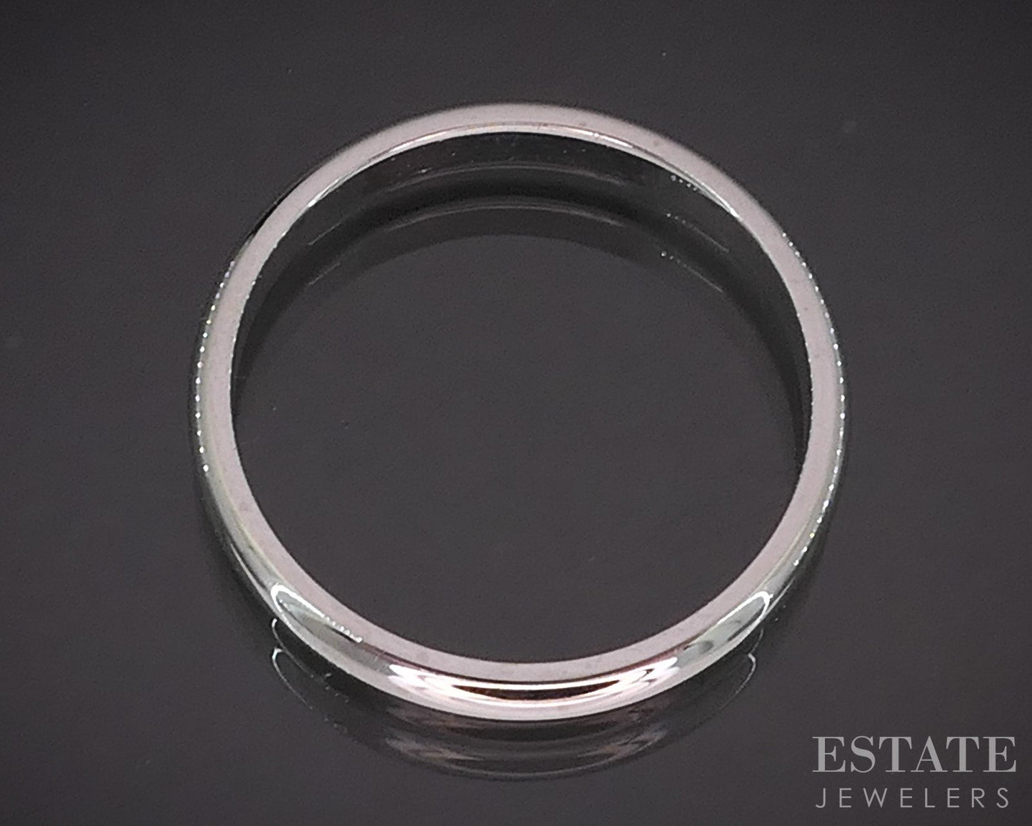 14k White Gold 2.4mm Smooth Ladies Wedding Band 1.7g i19653b