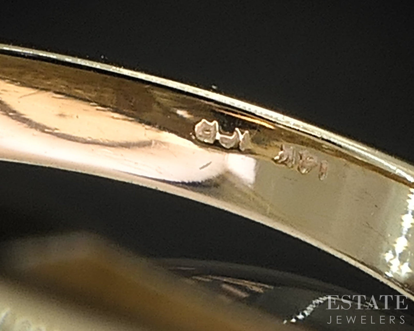 14k Yellow Gold Fancy Cut Natural Smoky Quartz & Diamond Ring 6.2g i19663b