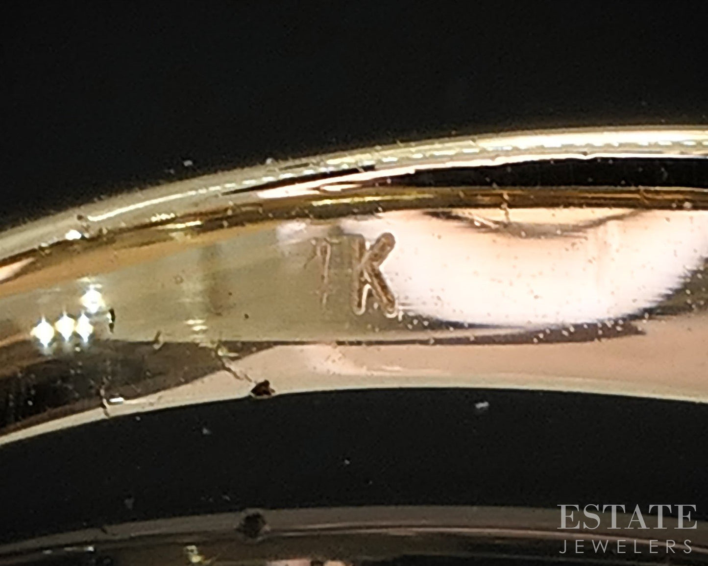 14k Yellow Gold Round Natural .40ctw Diamond Ladies Wedding Band 5.2g i19693b