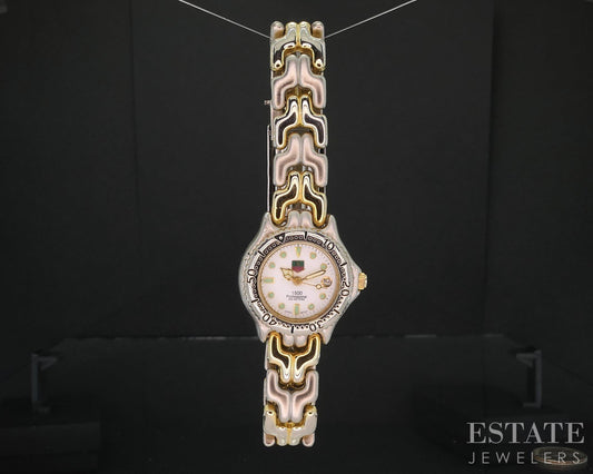 Vintage Tag Heuer Professional 1500 Two Tone Stainless Ladies Watch i19717