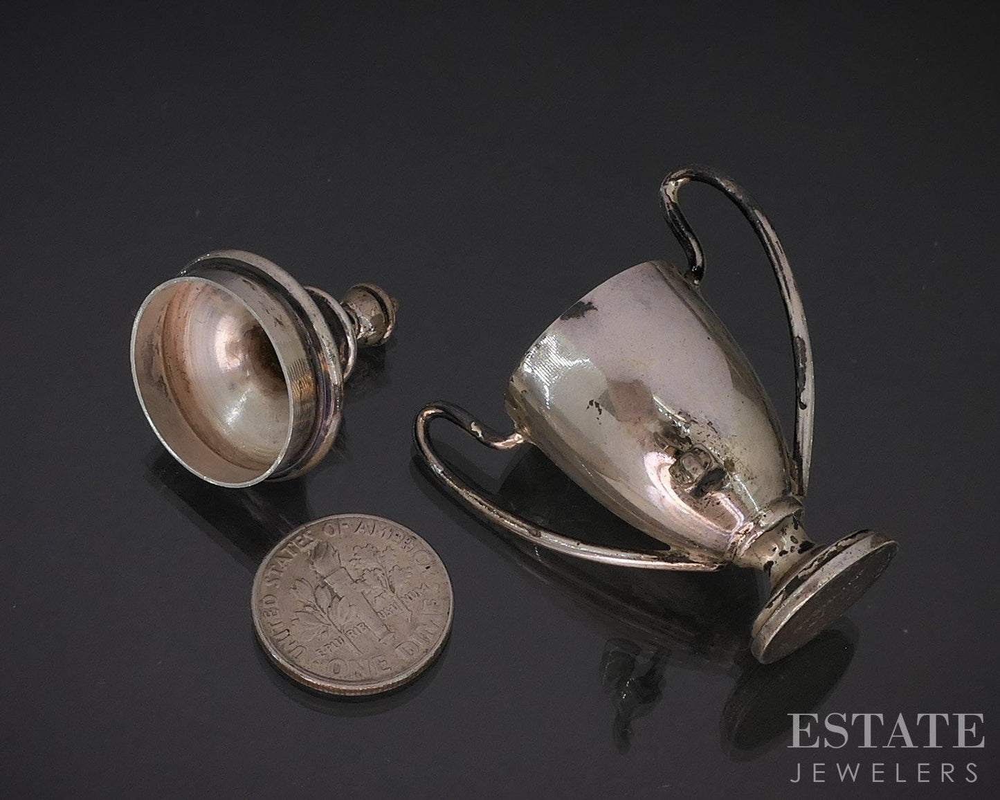 Sterling Silver Dollhouse Minature Tea Urn 19.8g i19714