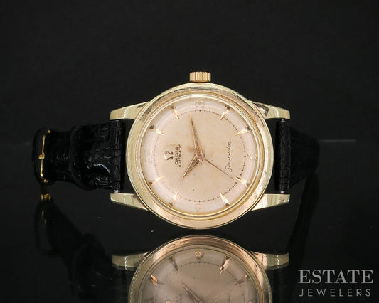 Vintage 1954 Omega Seamaster Date Gold Filled Cal. 500 Mens Watch i19291
