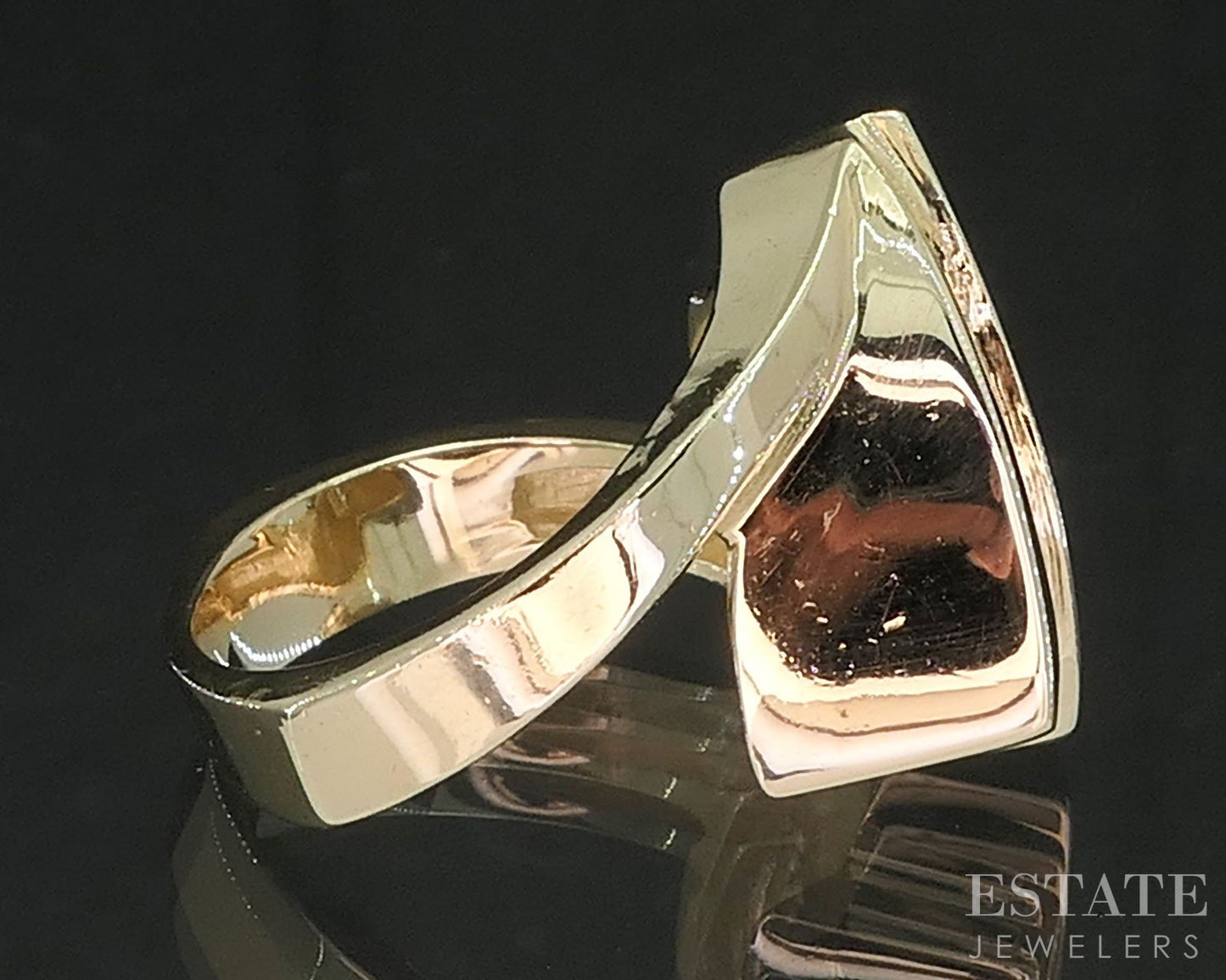 14k Yellow Gold Oval Natural 2ct Aquamarine & Diamond Ladies Ring 9.8g i19768