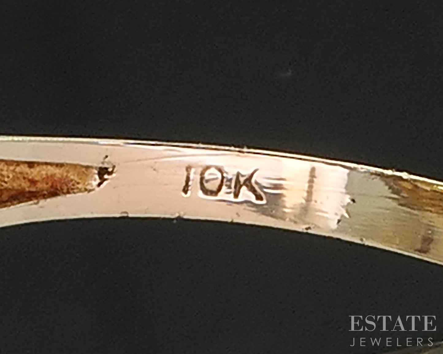 Vintage Retro 10k Yellow Gold Natural Citrine Ladies Ring 2.8g i19774
