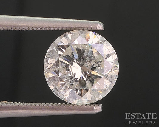 Loose 1.59ct Round Cut IGI Certified Natural Diamond I2/JK i19772