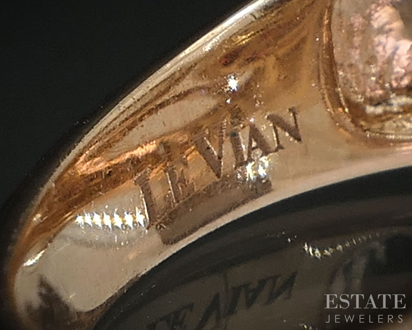 14k Strawberry Gold LeVian Natural Garnet & Diamond Ladies Ring 6.2g i19793