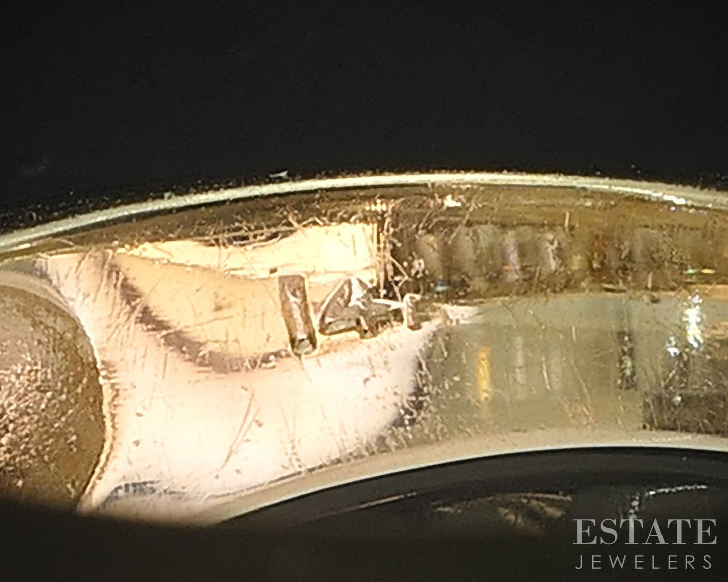 14k Yellow Gold Natural 1.00ctw Diamond Ladies Bypass Band Ring 9.9g i19798