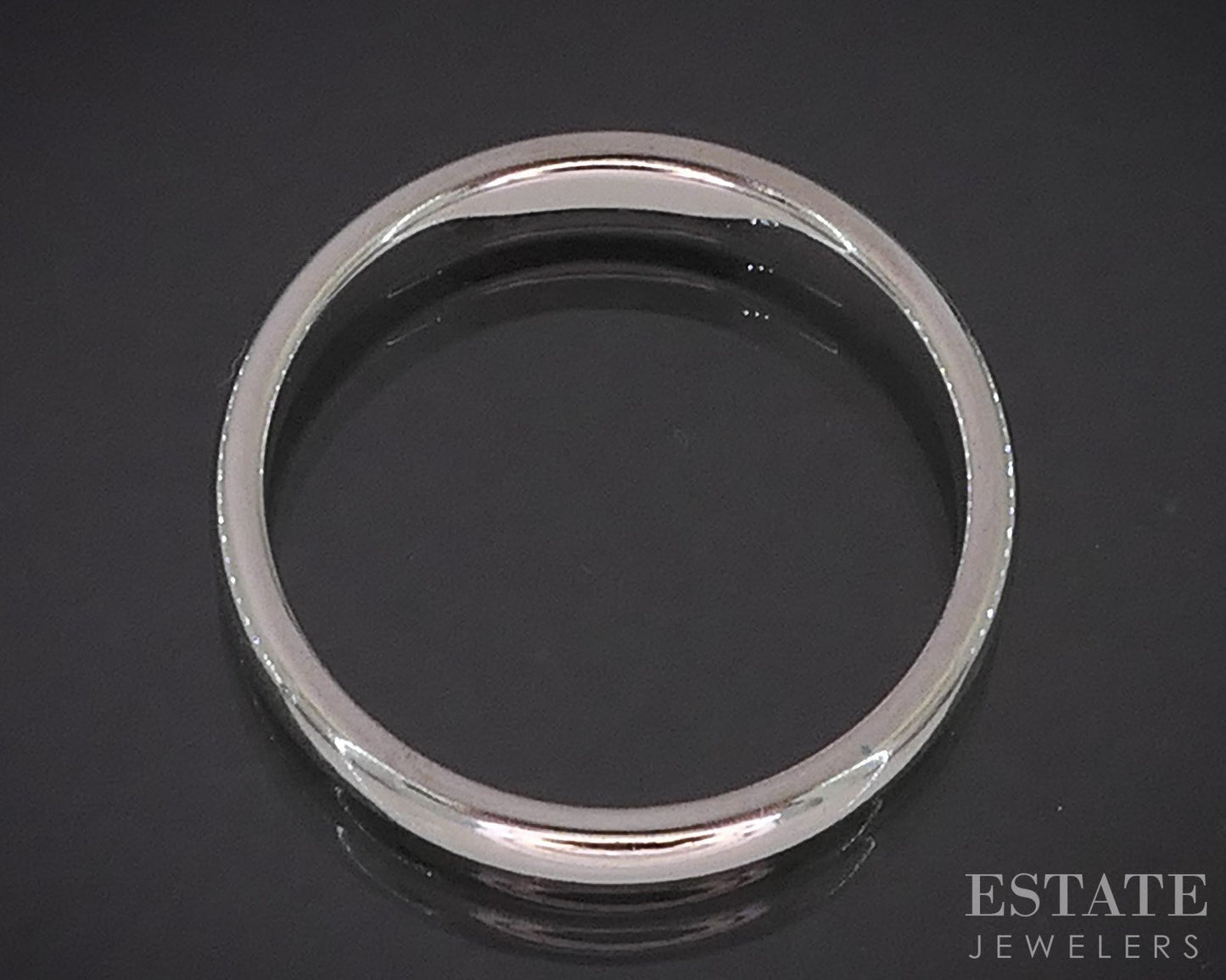 Platinum 950 Tiffany & Co. 3mm Ladies Band Ring 4.7g i19796