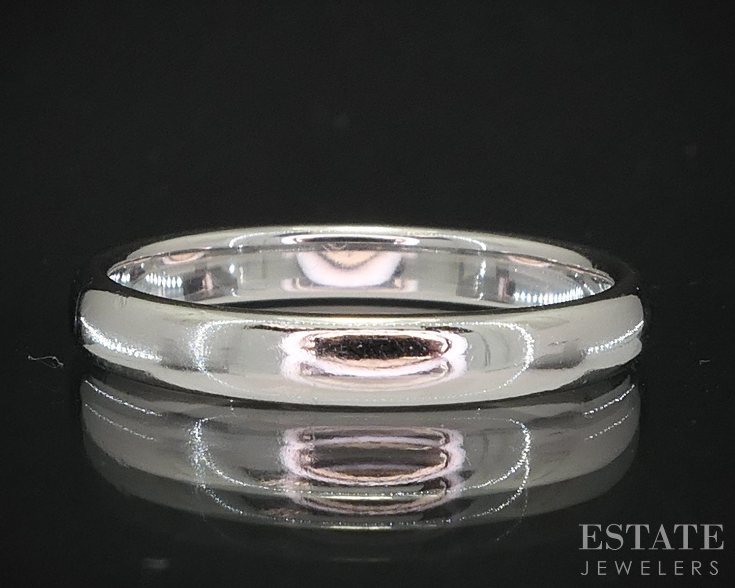 Platinum 950 Tiffany & Co. 3mm Ladies Band Ring 4.7g i19796