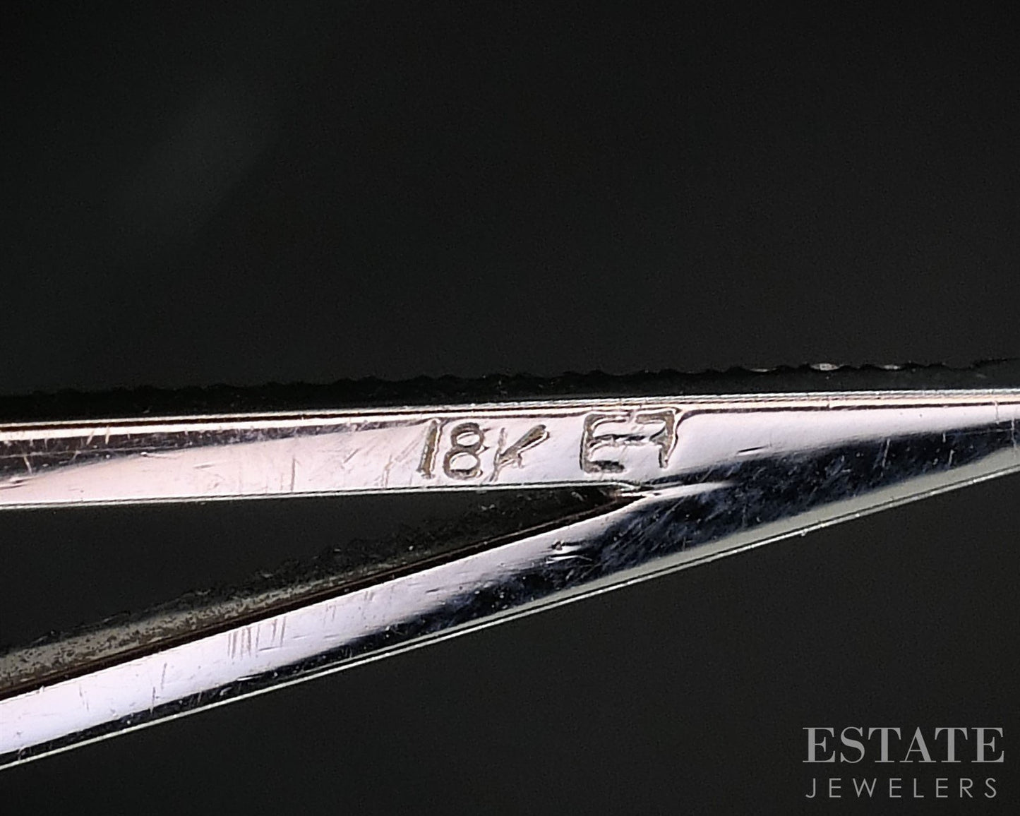 18K White Gold Natural Diamond Eva Fehren Ladies Necklace 3.3g 20"L i19827b