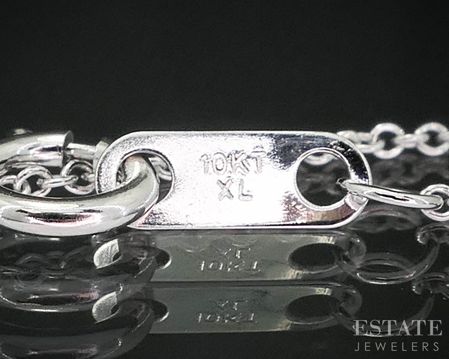 10k White Gold Round Lab Created .33ct Diamond Solitaire Necklace 18"L i19841b