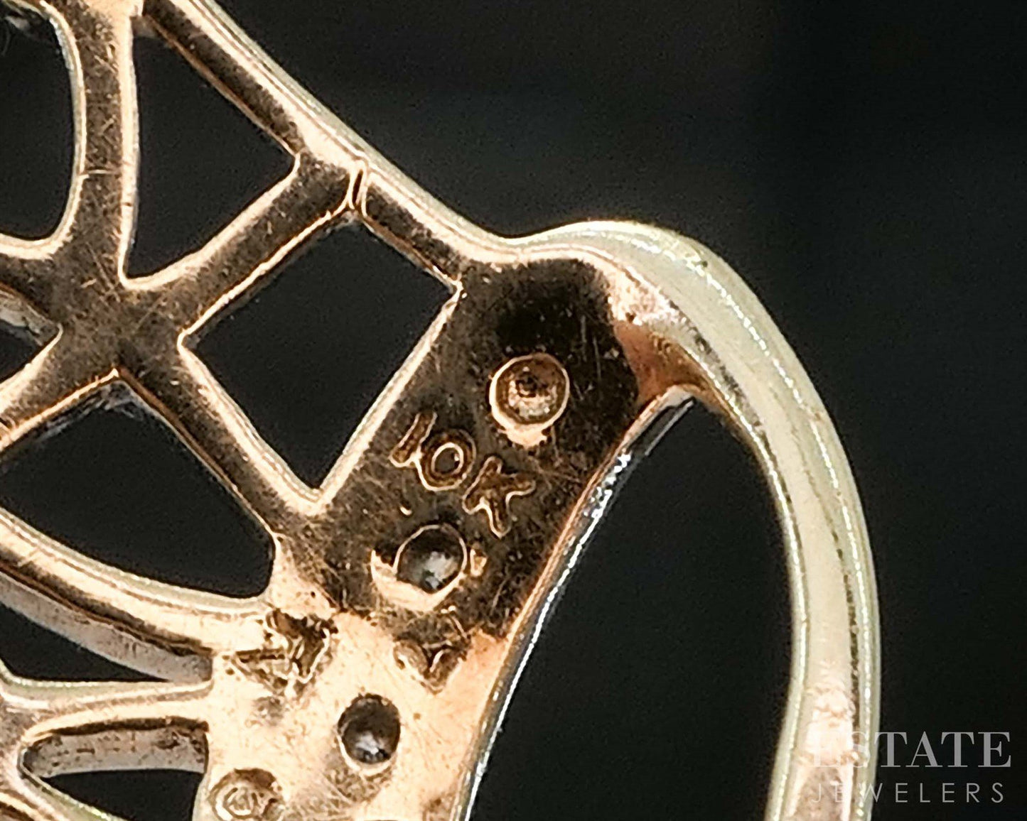 10k Yellow Gold Natural Diamond Crown Ladies Pendant 1.6g i19852b
