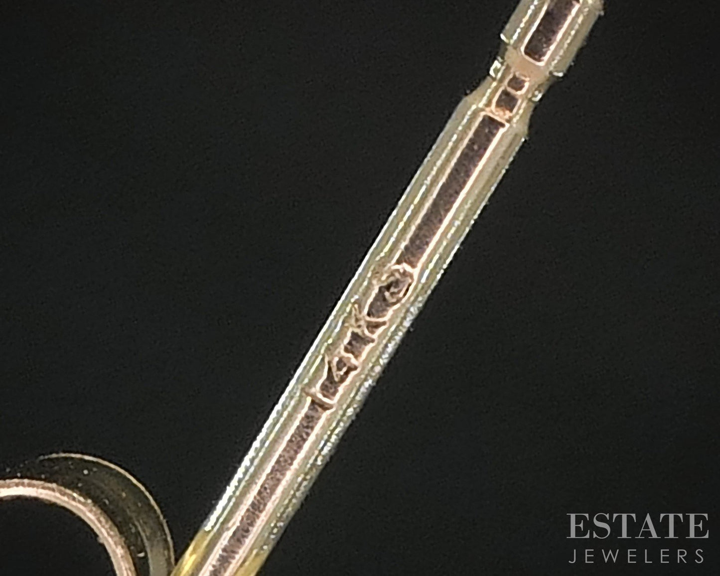 14k Yellow Gold Round Natural .71ctw Diamond Martini Stud Earrings p87318