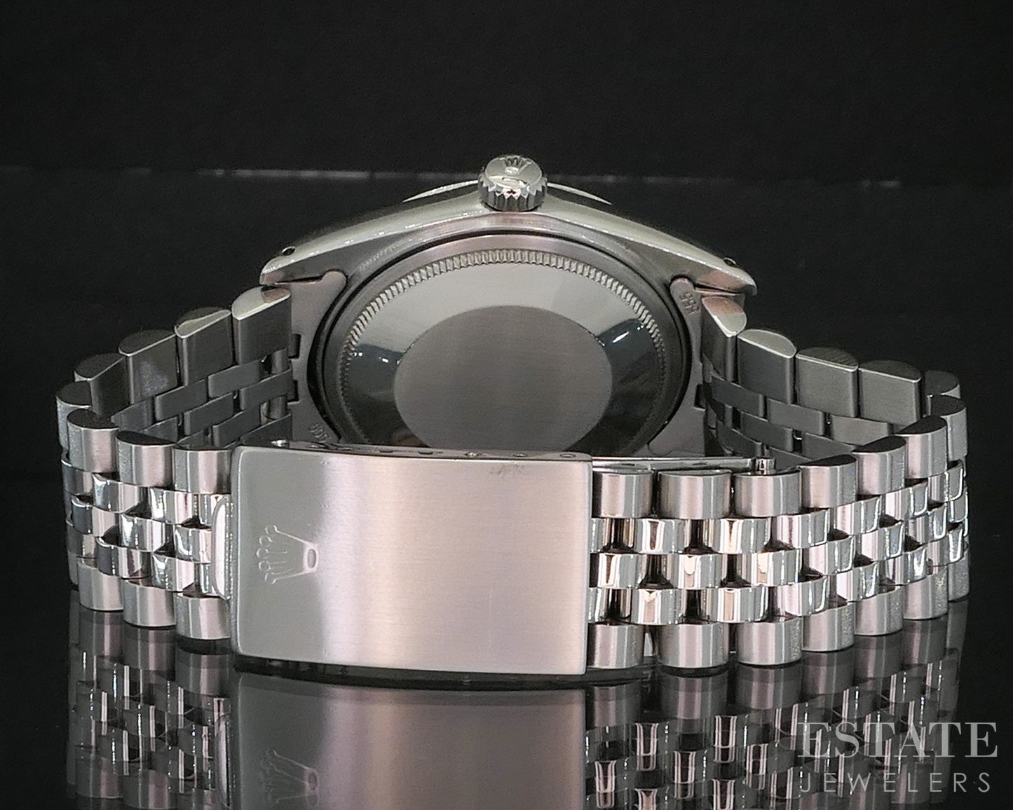 1981 Rolex Datejust Stainless Jubilee 16014 Blue Diamond Dial Mens Watch i19891