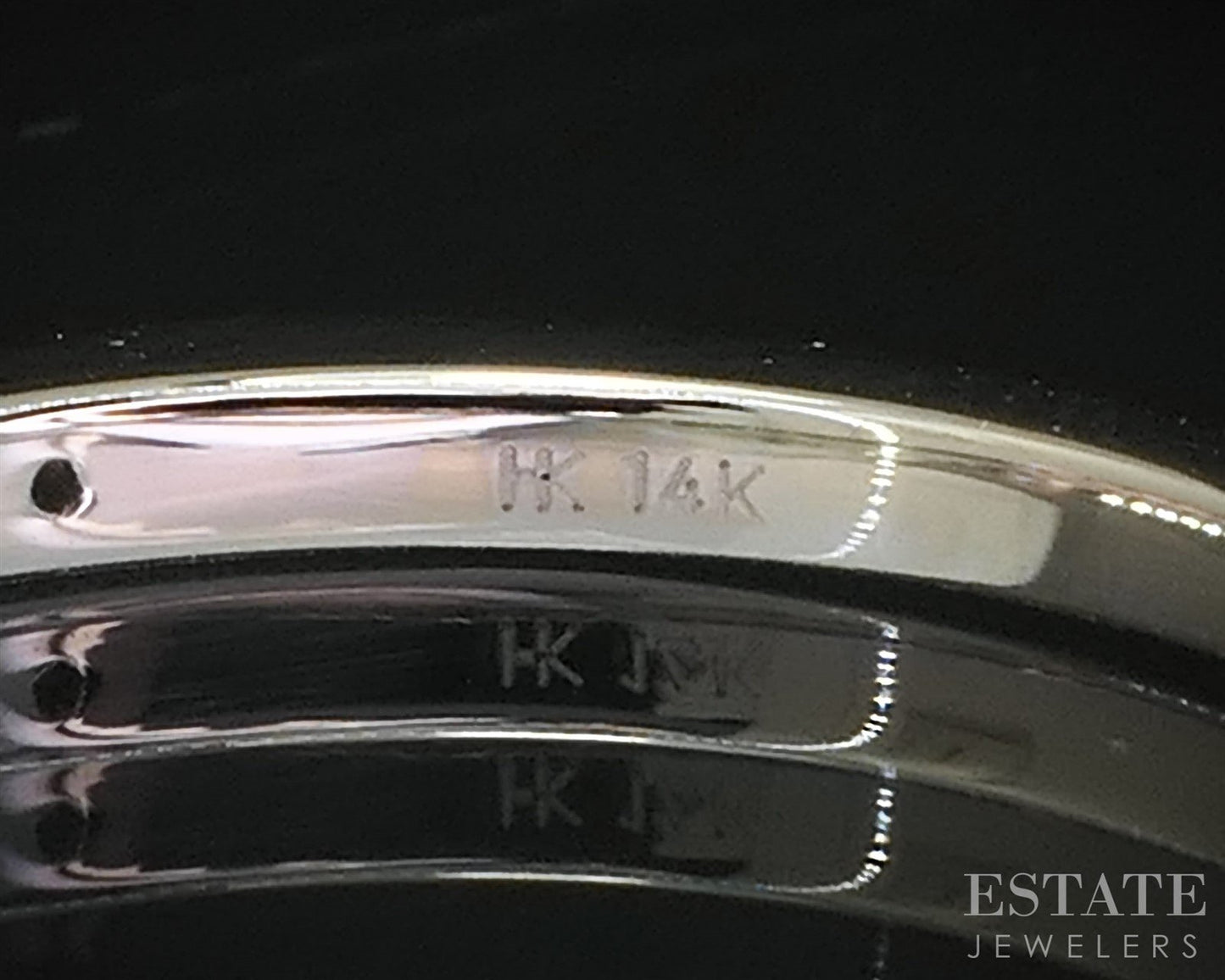 14k White Gold Natural .10ctw Diamond Ladies Wedding Band 2.1g i19884
