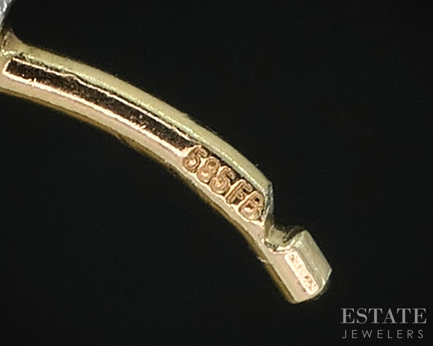 14k White & Yellow Gold Natural .10ctw Diamond Huggie Hoop Earrings 5.6g i19873