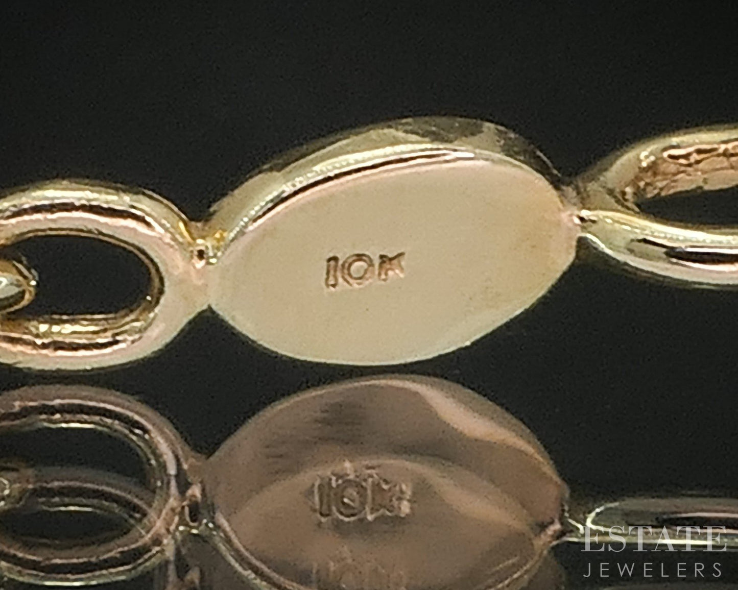 10k Two Tone Gold Natural .25ctw Diamond Tennis Bracelet 6.9g 7"L i19906b