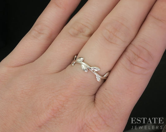 Sterling Silver Tiffany & Co. Paloma Picasso Olive Leaf Band Ring 1.9g i19934