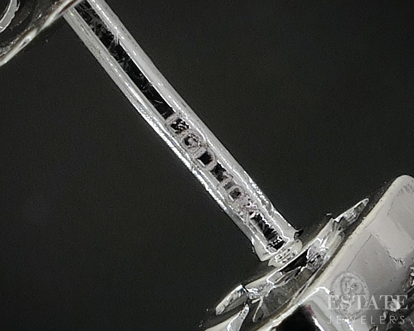 10k White Gold Lab Created .07ctw Diamond Heart Stud Earrings i19939