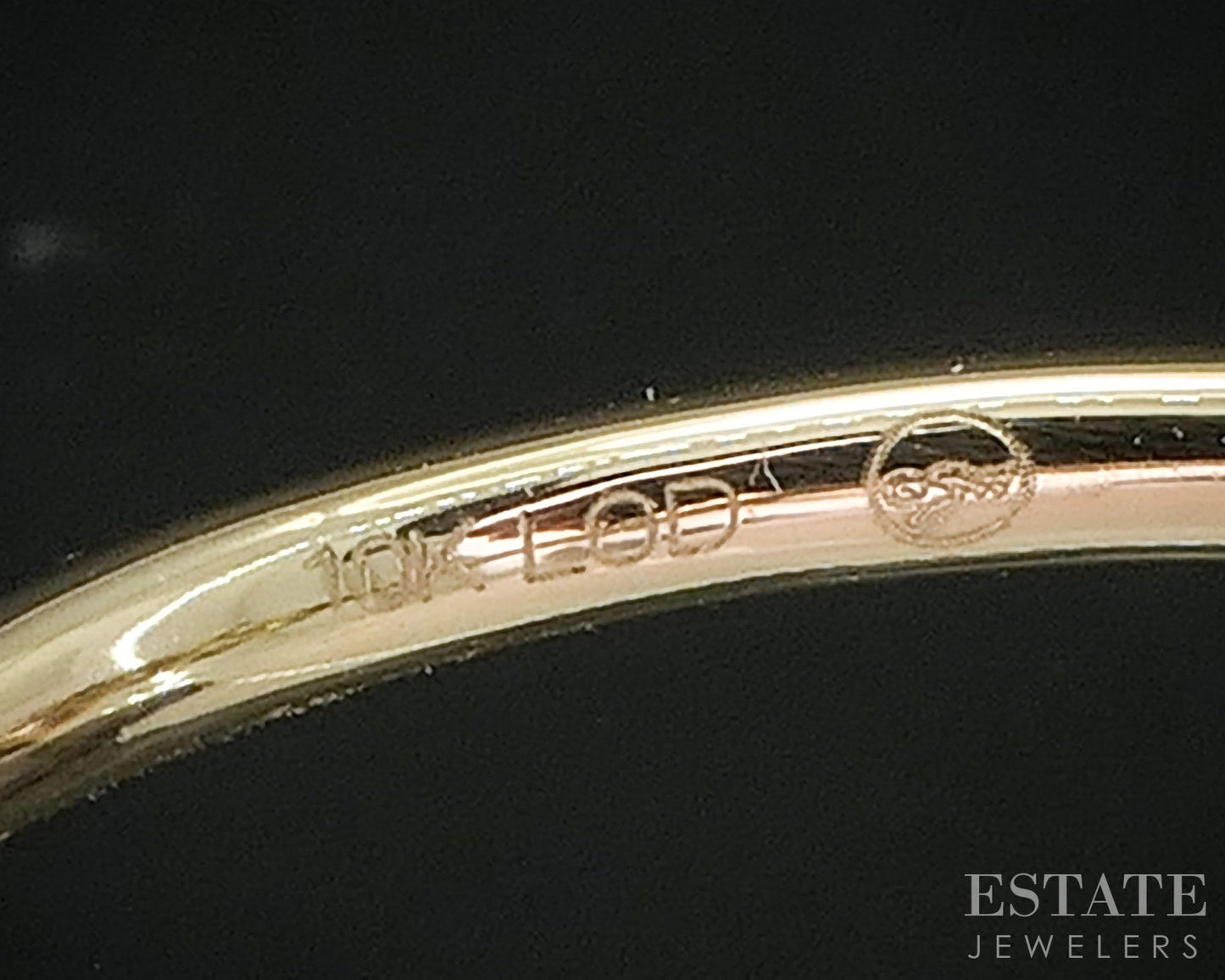 10k Yellow Gold Lab Created .27ctw Diamond Scattered Ladies Band Ring 1g i19947
