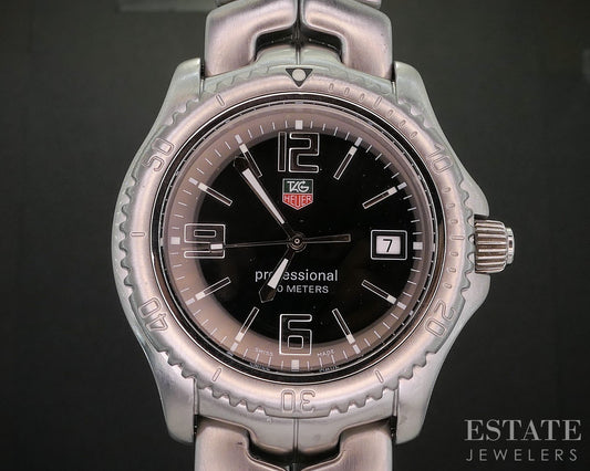 Vintage Tag Heuer Professional Link WT1110 Bracelet Mens Watch i20002