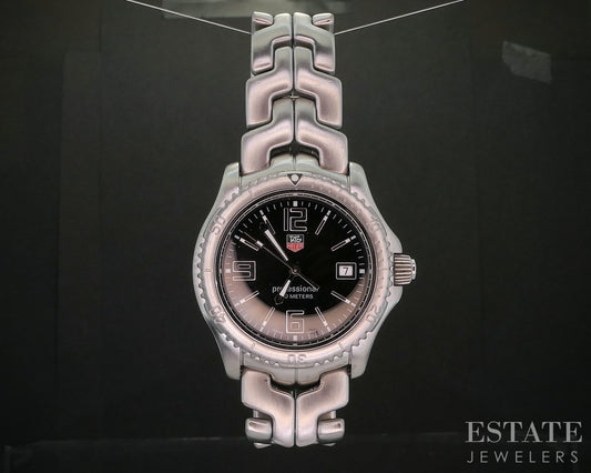 Vintage Tag Heuer Professional Link WT1110 Bracelet Mens Watch i20002